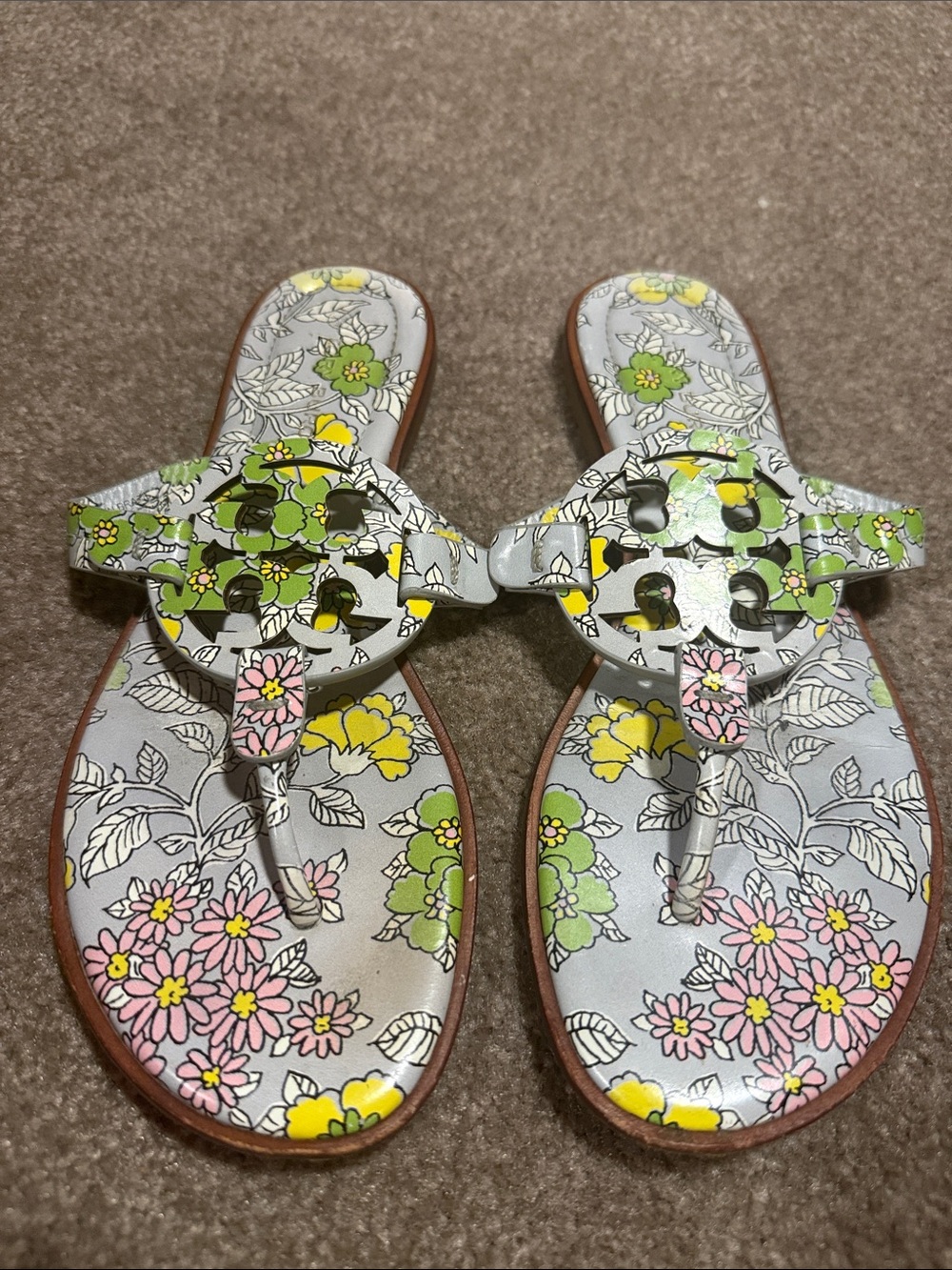 Tory Burch Floral Miller Sandal 7.5